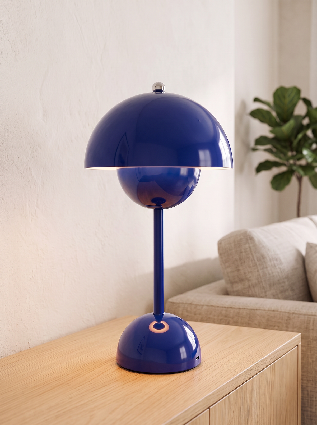 Flowerbud Retroinspirerad LED-bordslampa Uppladdningsbar