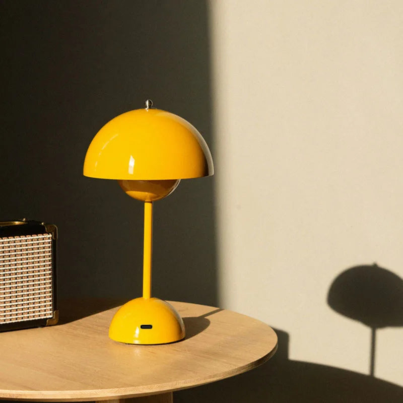 Flowerbud Retroinspirerad LED-bordslampa Uppladdningsbar